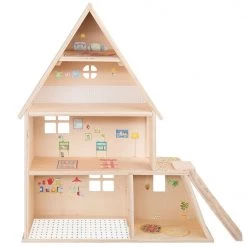 Wooden Toys Moulin Roty Le Grande Famille Doll House With Furniture 13 Wooden Toys Moulin Roty Le Grande Famille Doll House With Furniture