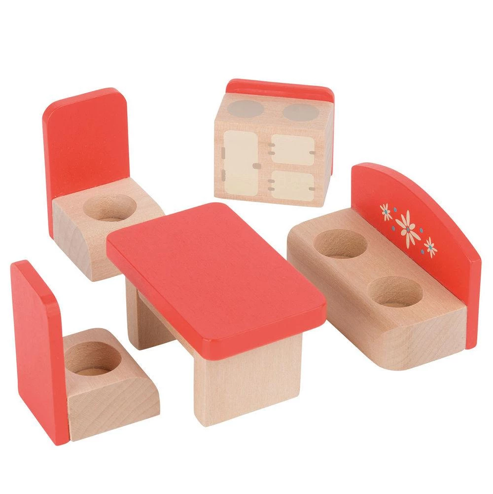 Wooden Toys Moulin Roty Le Grande Famille Doll House With Furniture 8 Wooden Toys Moulin Roty Le Grande Famille Doll House With Furniture