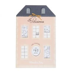 Moulin Roty Les Parisiennes Hose Colouring Book + 145 Stickers Books
