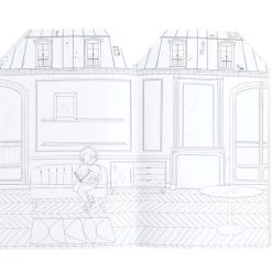 Moulin Roty Les Parisiennes Hose Colouring Book + 145 Stickers Books