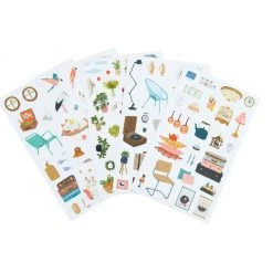 Moulin Roty Les Parisiennes Hose Colouring Book + 145 Stickers Books