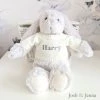 Moulin Roty Personalised Soft Bunny - Grey