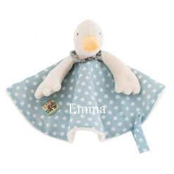 Baby Teething Toys & Comforters Moulin Roty Personalised Jeanne Duck Comforter