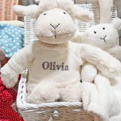 Moulin Roty Personalised Soft Lamb - Ivory Doll Play