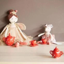 Moulin Roty Red Spotted Ceramic Tea Set 11 Moulin Roty Red Spotted Ceramic Tea Set