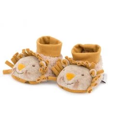 Moulin Roty Soft Baby Slippers - Lion Clothing & Accessories