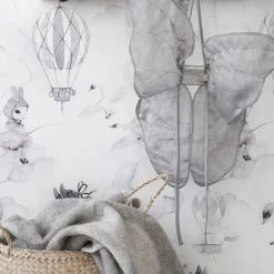 Kids Wallpaper Jimmy Cricket Wallpaper - Oh Cloud, Light Grey