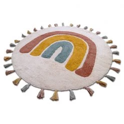 NATTIOT Rugs Cotton Rug - Round Rainbow
