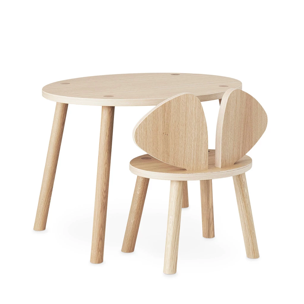 Kids Tables & Chairs Nofred Kids Mouse Table - Oak (2-5 Years) 4 Kids Tables & Chairs Nofred Kids Mouse Table - Oak (2-5 Years)