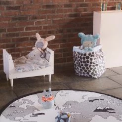 Rugs OYOY World Rug - Natural | Black