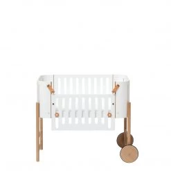 Cots & Cribs Oliver Furniture Wood Co-Sleeper (incl. Bench Conversion) - White/Oak