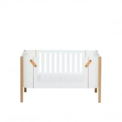 Cots & Cribs Oliver Furniture Wood Co-Sleeper (incl. Bench Conversion) - White/Oak