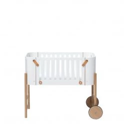Cots & Cribs Oliver Furniture Wood Co-Sleeper (incl. Bench Conversion) - White/Oak