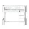 Oliver Furniture Mini+ Low Loft Bed - White Kids Beds 1 Oliver Furniture Mini+ Low Loft Bed - White Kids Beds