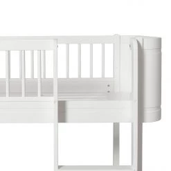 Oliver Furniture Mini+ Low Loft Bed - White Kids Beds