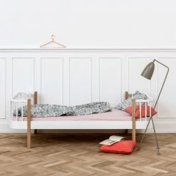 Kids Beds Oliver Furniture Wood Kids Single Bed - White/Oak