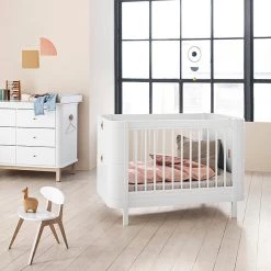 Cots & Cribs Oliver Furniture Wood Mini+ Cot Bed (0-9yrs) - White