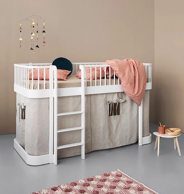 Oliver Furniture Wood Low Loft Bed - White 4 Oliver Furniture Wood Low Loft Bed - White