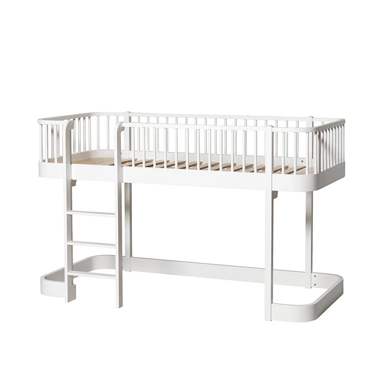 Oliver Furniture Wood Low Loft Bed - White 5 Oliver Furniture Wood Low Loft Bed - White