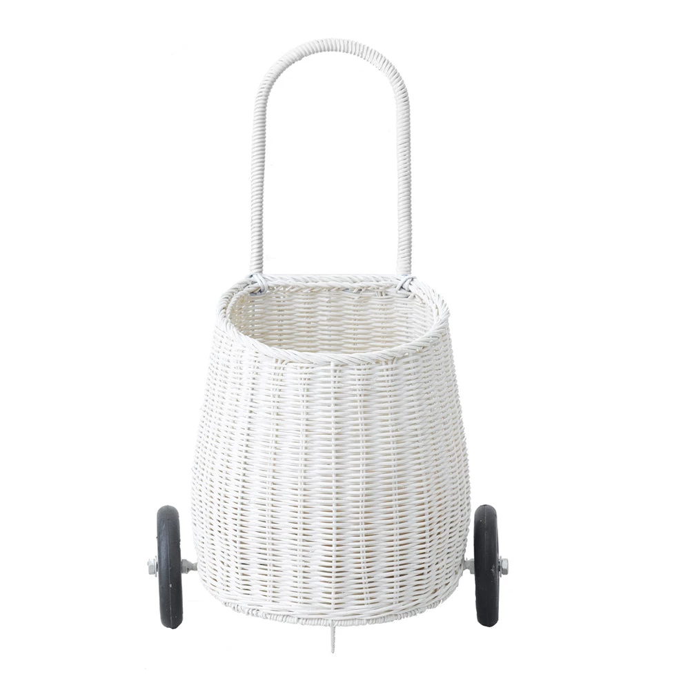 Olli Ella Luggy Basket - White Toy Storage Baskets 3 Olli Ella Luggy Basket - White Toy Storage Baskets