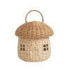 Olli Ella Rattan Mushroom Basket Doll Houses & Furniture 2 Olli Ella Rattan Mushroom Basket Doll Houses & Furniture