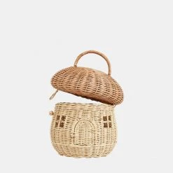 Olli Ella Rattan Mushroom Basket Doll Houses & Furniture
