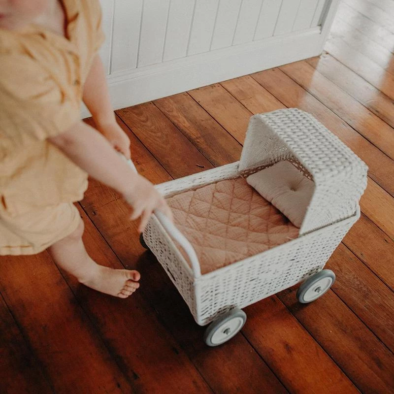 Olli Ella Organic Cotton Strolley Bedding - Rose 4 Olli Ella Organic Cotton Strolley Bedding - Rose