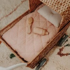 Olli Ella Organic Cotton Strolley Bedding - Rose 9 Olli Ella Organic Cotton Strolley Bedding - Rose