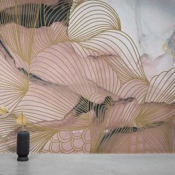 REBEL WALLS Kids Wallpaper Kids Custom Wall Mural - Opulence, Pink Marble