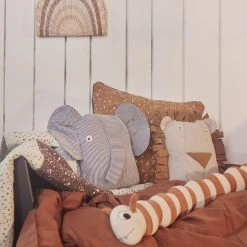 Cushions OYOY Erik Elephant Denim Cushion