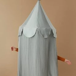 Canopies & Teepees OYOY Ronja Organic Cotton Canopy - Blue 10 Canopies & Teepees OYOY Ronja Organic Cotton Canopy - Blue