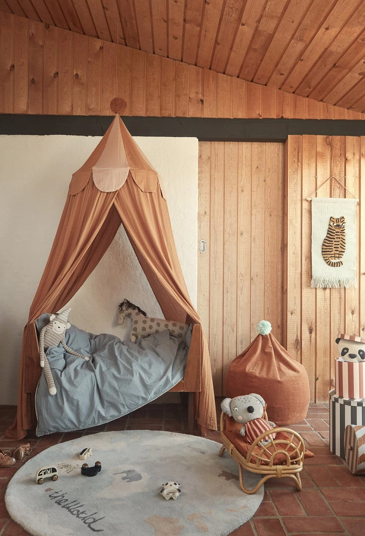 Canopies & Teepees OYOY Ronja Organic Cotton Canopy - Blue 7 Canopies & Teepees OYOY Ronja Organic Cotton Canopy - Blue