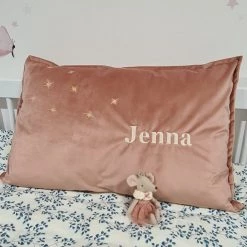 MALOMI KIDS NEW ARRIVALS Personalised Luxury Velvet Cushion - Rose Pink