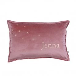 MALOMI KIDS NEW ARRIVALS Personalised Luxury Velvet Cushion - Rose Pink