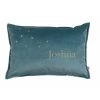 MALOMI KIDS Personalised Luxury Velvet Cushion - Teal NEW ARRIVALS