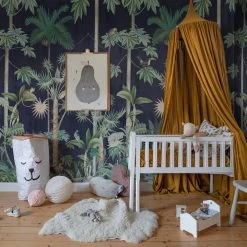 REBEL WALLS Kids Wallpaper Kids Custom Wall Mural - Giraffe Stroll Nightfall