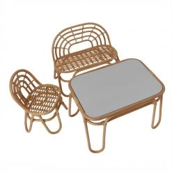 Kids Tables & Chairs OYOY Rainbow Rattan Mini Chair 9 Kids Tables & Chairs OYOY Rainbow Rattan Mini Chair