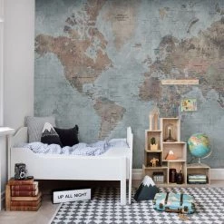 REBEL WALLS Kids Custom Wall Mural - Around The World