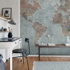 REBEL WALLS Kids Custom Wall Mural - Around The World