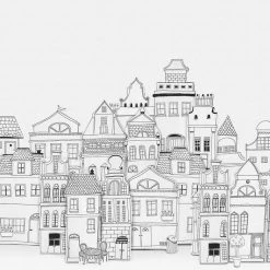 REBEL WALLS Kids Wallpaper Kids Custom Wall Mural - London Houses