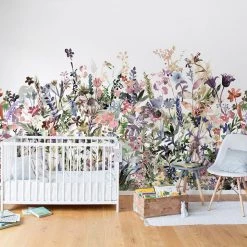 REBEL WALLS Kids Custom Wall Mural - May Meadow Pastel