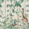 REBEL WALLS Kids Wallpaper Kids Custom Wall Mural - Giraffe Stroll