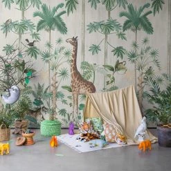 REBEL WALLS Kids Wallpaper Kids Custom Wall Mural - Giraffe Stroll