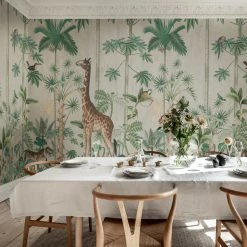 REBEL WALLS Kids Wallpaper Kids Custom Wall Mural - Giraffe Stroll