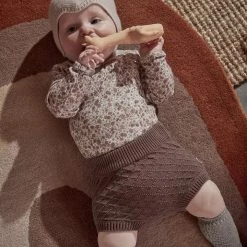 OYOY Rainbow Rug In Choko 9 OYOY Rainbow Rug In Choko