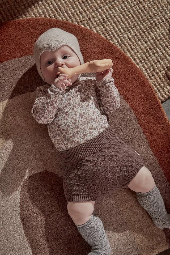 OYOY Rainbow Rug In Choko 5 OYOY Rainbow Rug In Choko