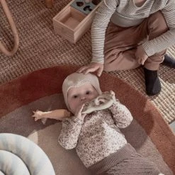 OYOY Rainbow Rug In Choko 10 OYOY Rainbow Rug In Choko