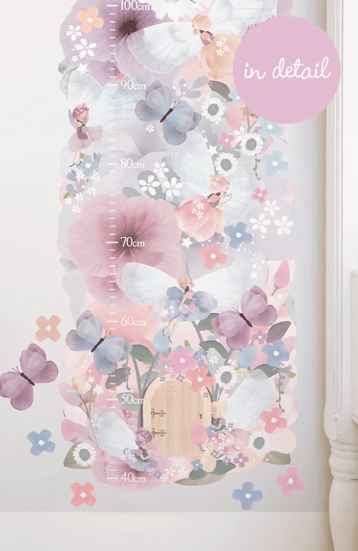 SCHMOOKS Fairy Garden Growth Height Chart Wall Stickers 6 SCHMOOKS Fairy Garden Growth Height Chart Wall Stickers