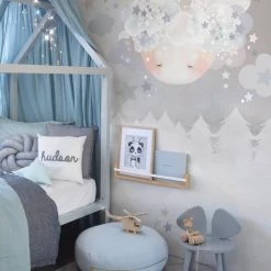 SCHMOOKS Sleepy Moon Wall Stickers Blue