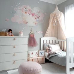 SCHMOOKS Sleepy Moon Wall Stickers Pink